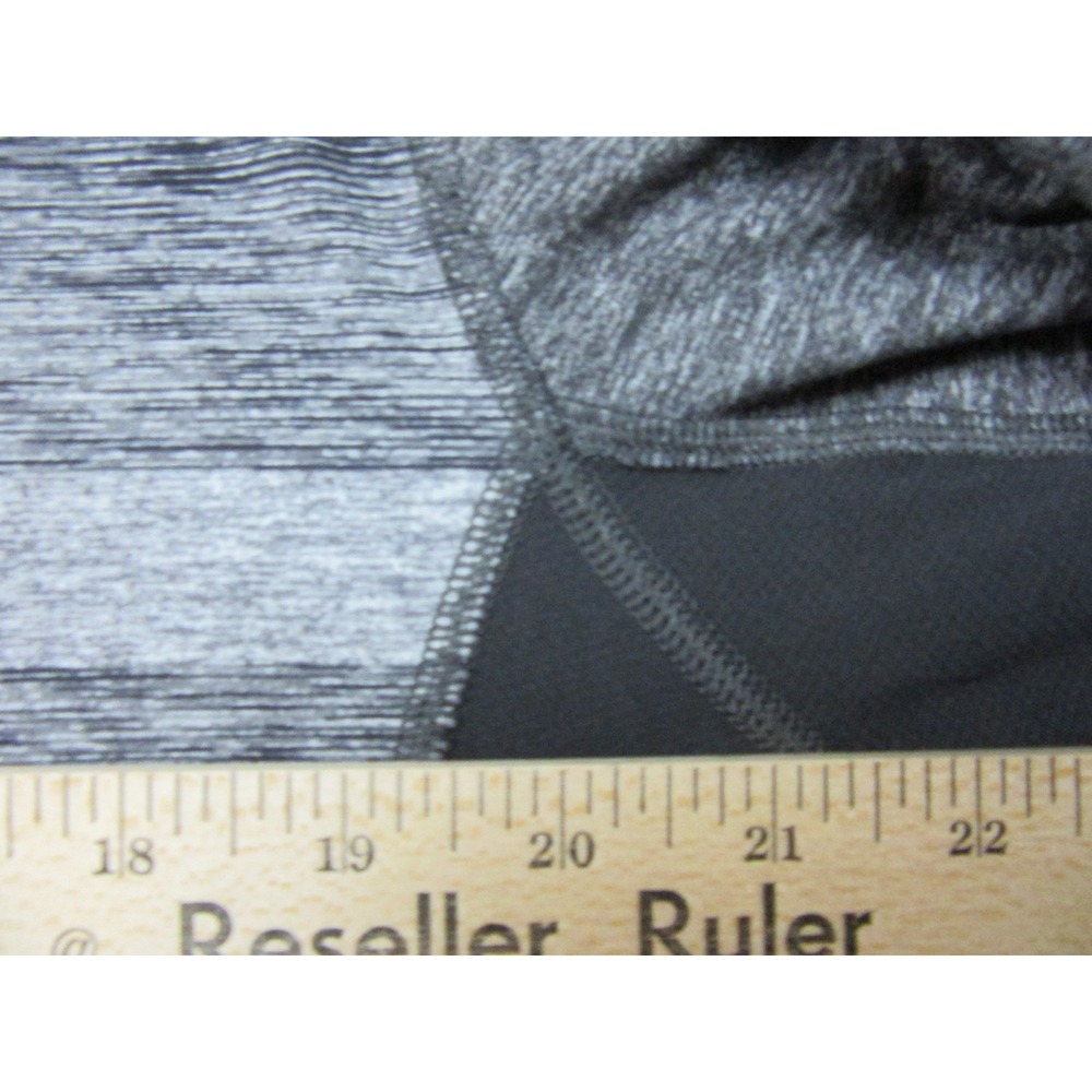 Lululemon Shirt Men XL Gray Universal Stripe Black Soot Light White Core 1/4 Zip - Picture 9 of 11